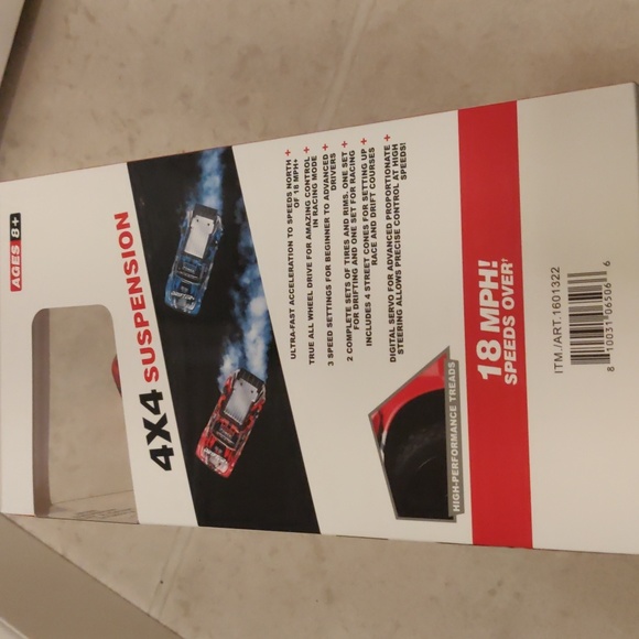 Power Craze Drifter+ RC Ultra-Fast Acceleration with Top Speed Over 18 MPH Red - Picture 3 of 8